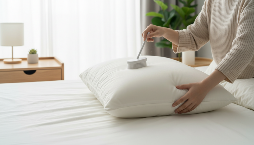 limpiar almohadas