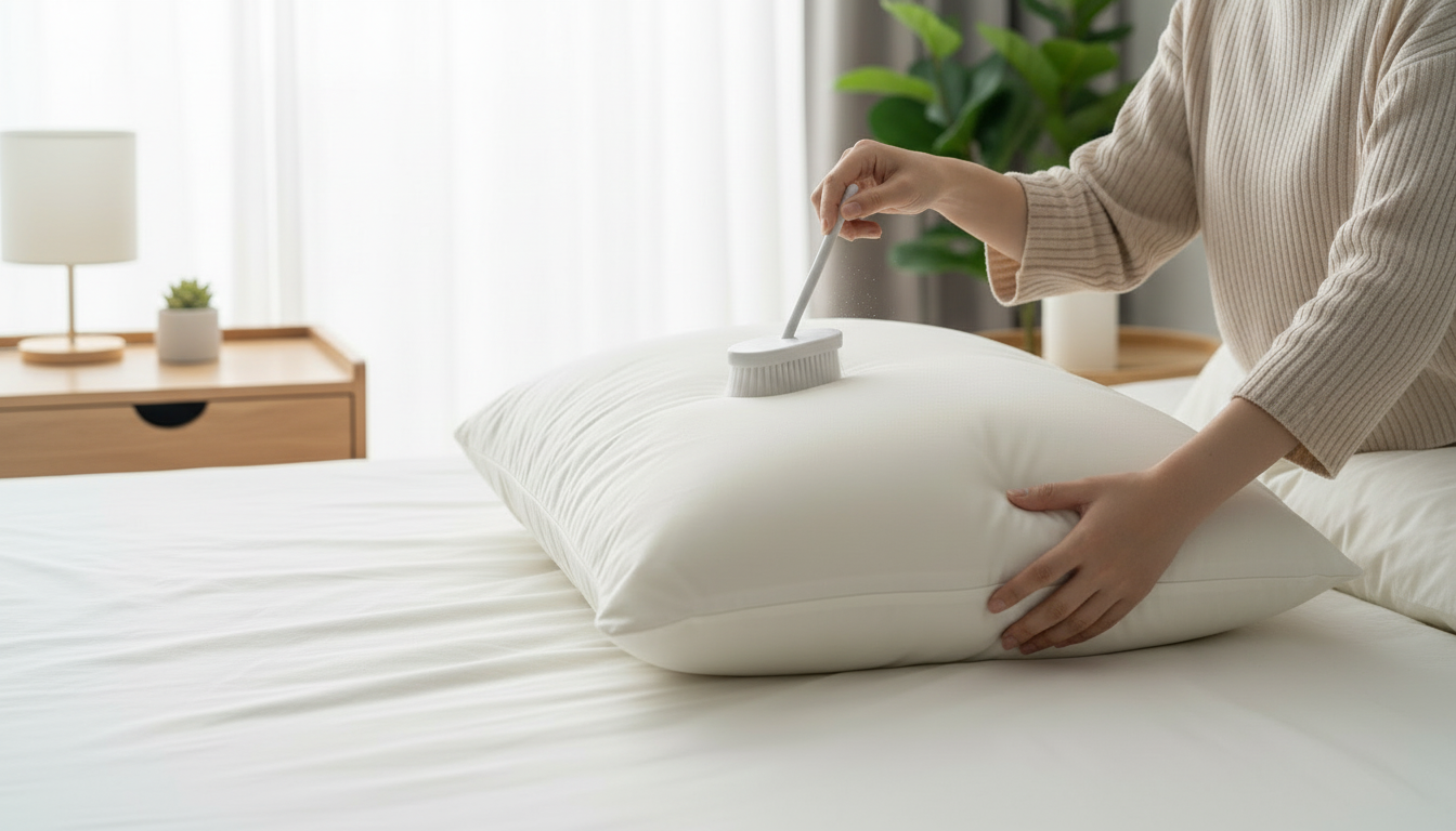 limpiar almohadas