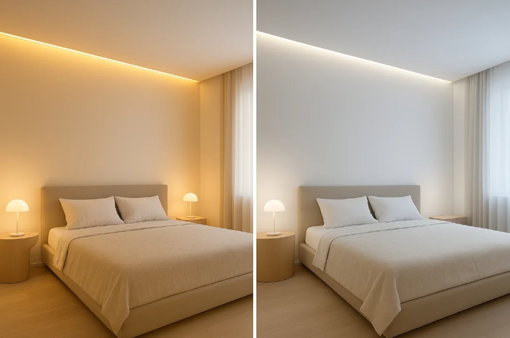 luz en dormitorio